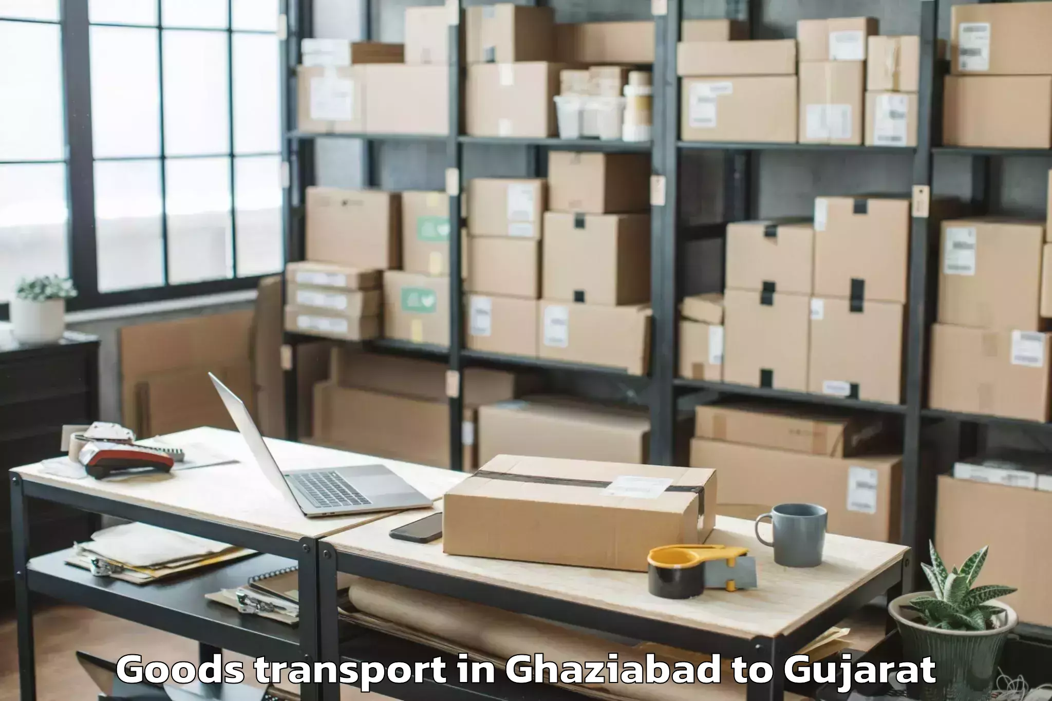 Comprehensive Ghaziabad to Abhilashi University Surat Goods Transport